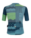SANTINI jersey de manga corta - DELTA OPTIC - verde/azul