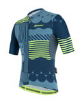 SANTINI jersey de manga corta - DELTA OPTIC - verde/azul