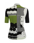 SANTINI jersey de manga corta - GIADA OPTIC LADY - amarillo/blanco/negro