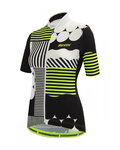 SANTINI jersey de manga corta - GIADA OPTIC LADY - amarillo/blanco/negro