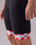 SANTINI pantalones cortos de tirantes - TOUR DE FRANCE 2022 - blanco/rojo/negro