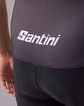 SANTINI pantalones cortos de tirantes - TOUR DE FRANCE 2022 - blanco/rojo/negro