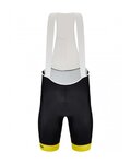 SANTINI pantalones cortos de tirantes - TOUR DE FRANCE 2022 - amarillo/negro