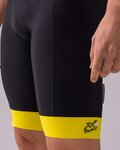 SANTINI pantalones cortos de tirantes - TOUR DE FRANCE 2022 - amarillo/negro