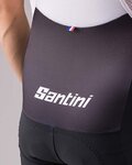 SANTINI pantalones cortos de tirantes - TOUR DE FRANCE 2022 - negro/verde