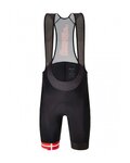 SANTINI pantalones cortos de tirantes - TOUR DE FRANCE 2022 - negro/rojo