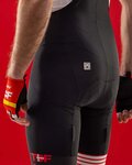 SANTINI pantalones cortos de tirantes - TOUR DE FRANCE 2022 - negro/rojo
