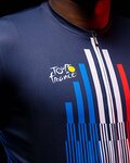 SANTINI jersey de manga corta - TOUR DE FRANCE 2022 - blanco/rojo/azul
