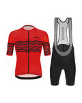 SANTINI maillot corto y pantalón corto - TONO PROFILO - rojo/negro