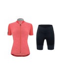 SANTINI maillot corto y pantalón corto - COLORE PURO LADY - rosa/negro