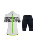 SANTINI maillot corto y pantalón corto - TONO PROFILO LADY - verde/blanco/negro