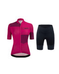 SANTINI maillot corto y pantalón corto - GIADA OPTIC LADY - rosa/negro