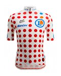 SANTINI jersey de manga corta - TOUR DE FRANCE 2024 - rojo/blanco