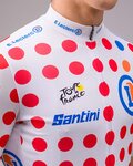 SANTINI jersey de manga corta - TOUR DE FRANCE 2024 - rojo/blanco