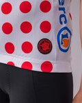 SANTINI jersey de manga corta - TOUR DE FRANCE 2024 - rojo/blanco