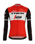 SANTINI maillot de invierno de manga larga - TREK 2019 CLASSE WNT - blanco/negro/rojo