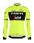 SANTINI maillot de invierno de manga larga - TREK 2019 CLASSE WNT - negro/amarillo