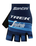 SANTINI guantes de dedos cortos - TREK 2019 RACE LADY - negro/azul