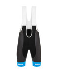 SANTINI pantalones cortos de tirantes - TREK SEGAFREDO 2020 - azul/negro