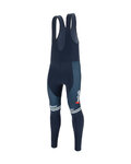 SANTINI pantalones largos con tirantes - TREK 2020 WINTER - azul