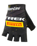 SANTINI guantes de dedos cortos - TREK PIRELLI 2020 - negro/amarillo
