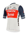 SANTINI jersey de manga corta - TREK SEGAFREDO 2020 - blanco/azul/rojo