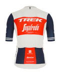 SANTINI jersey de manga corta - TREK SEGAFREDO 2020 - blanco/azul/rojo
