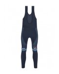 SANTINI pantalones largos con tirantes - TREK 2022 FACTORY RACING CX WINTER - azul