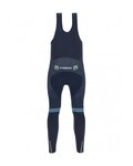SANTINI pantalones largos con tirantes - TREK 2022 FACTORY RACING CX WINTER - azul