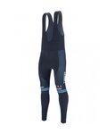 SANTINI pantalones largos con tirantes - TREK 2022 FACTORY RACING CX WINTER - azul