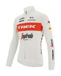 SANTINI maillot de invierno de manga larga - TREK SEGAFREDO 2022 WINTER - blanco/rojo