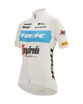 SANTINI jersey de manga corta - TREK SEGAFREDO 2022 LADY FAN LINE - azul/blanco