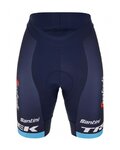 SANTINI pantalones cortos sin tirantes - TREK SEGAFREDO 2023 LADY FAN LINE - azul