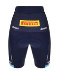 SANTINI pantalones cortos sin tirantes - TREK SEGAFREDO 2023 LADY FAN LINE - azul