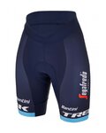 SANTINI pantalones cortos sin tirantes - TREK SEGAFREDO 2023 LADY FAN LINE - azul