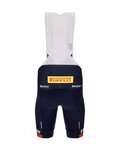 SANTINI pantalones cortos de tirantes - TREK SEGAFREDO 2023 FAN LINE - rojo/azul