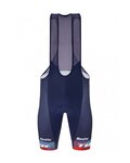 SANTINI pantalones cortos de tirantes - TREK FACTORY RACING 2023 - azul