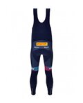 SANTINI pantalones largos con tirantes - TREK 2023 FACTORY RACING WINTER - azul