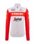SANTINI maillot de invierno de manga larga - TREK SEGAFREDO 2023 WINTER - rojo/blanco