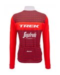 SANTINI maillot de invierno de manga larga - TREK SEGAFREDO 2023 WINTER - rojo/blanco
