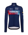 SANTINI maillot de invierno de manga larga - TREK 2023 FACTORY RACING WINTER - azul