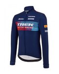 SANTINI maillot de invierno de manga larga - TREK 2023 FACTORY RACING WINTER - azul