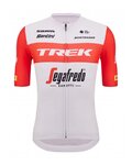 SANTINI jersey de manga corta - TREK SEGAFREDO 2023 FAN LINE - rojo/blanco