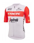 SANTINI jersey de manga corta - TREK SEGAFREDO 2023 FAN LINE - rojo/blanco