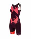 SANTINI monos - X IRONMAN LADY CUPIO - rosa/granate
