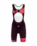 SANTINI monos - X IRONMAN LADY CUPIO - rosa/granate