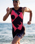 SANTINI monos - X IRONMAN LADY CUPIO - rosa/granate