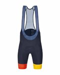 SANTINI pantalones cortos de tirantes - NIBALI SQUALO - azul
