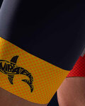 SANTINI pantalones cortos de tirantes - NIBALI SQUALO - azul