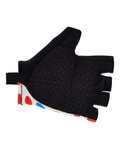SANTINI guantes de dedos cortos - TOUR DE FRANCE 2024 - blanco/rojo